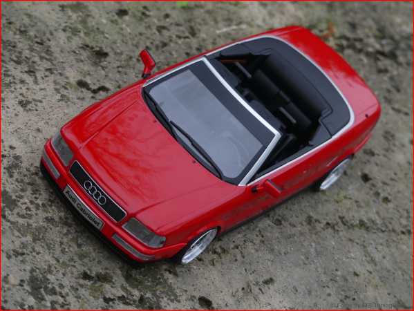 1:18 Audi 80 Typ89 Cabrio 2.3 Rot - Bj.91 erste Version + OVP